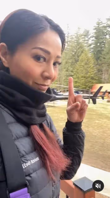 TVB花旦向劇組請假飛加國遊玩，出入酒店搭直升機超豪華滑雪