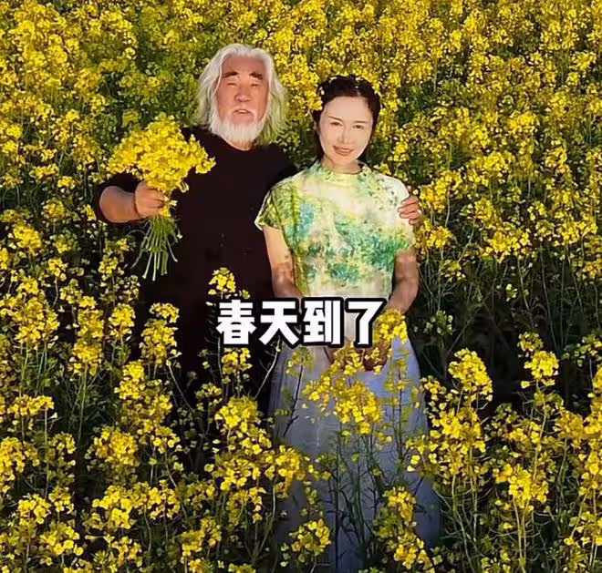 張紀中帶孕妻出遊,杜星霖懷四胎11周狀態好,赤腳與老公跳華爾茲