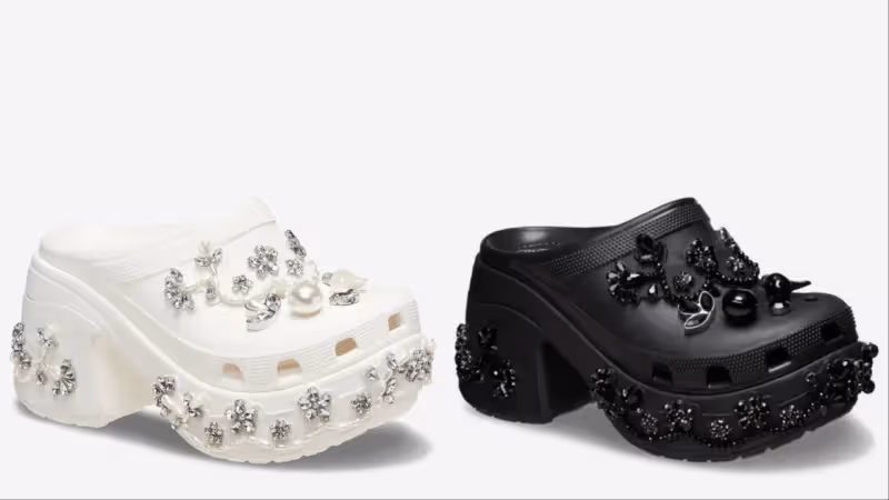 Simone Rocha x Crocs聯名開賣　洞洞鞋用水鑽、珍珠點綴超夢幻