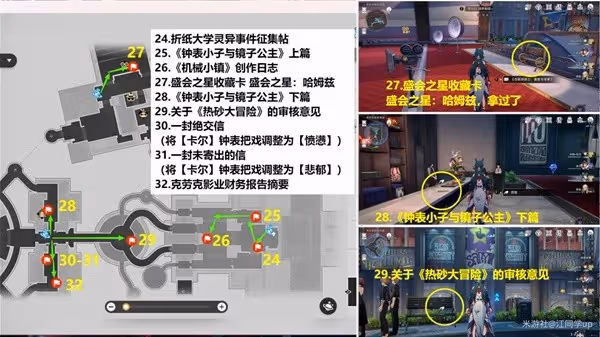 《崩壞：星穹鐵道》2.1匹諾康尼書籍收集