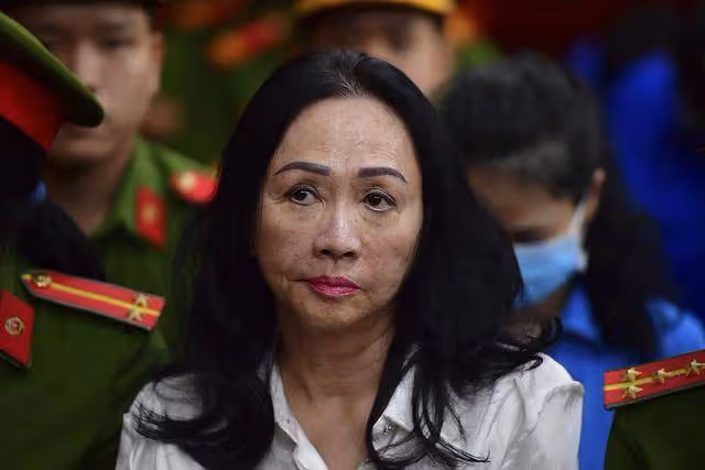 犯貪污罪、賄賂罪及被控涉嫌挪用近900億元,越南女首富被判死刑