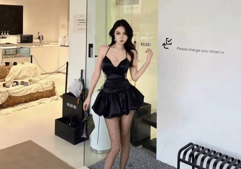 波點黑絲與高跟鞋:御姐風尚的絕妙搭配!!!