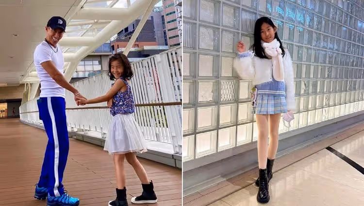 潘若迪親親寶貝11歲生日腿超長！女兒控感嘆「害怕妳長大」