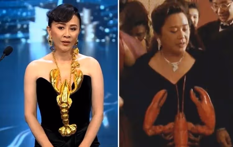香港金像獎｜劉嘉玲穿龍蝦裝擊中港片笑穴！網虧「Sit down please設計」