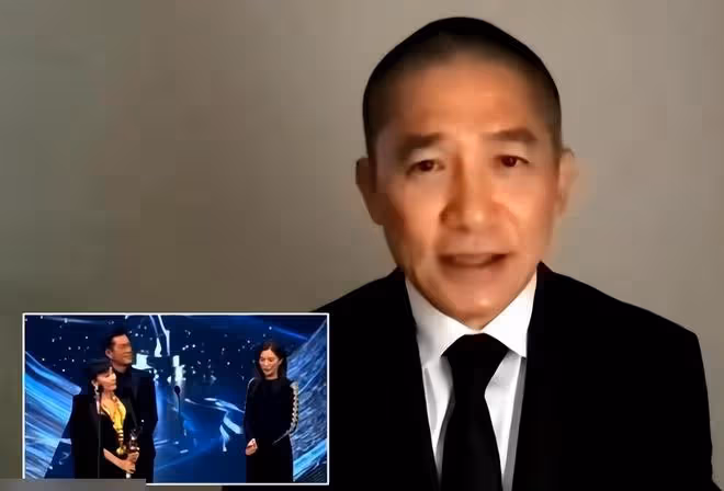梁朝偉獲影帝，擊敗林保怡引發質疑，劉嘉玲帶「龍蝦」上台領獎