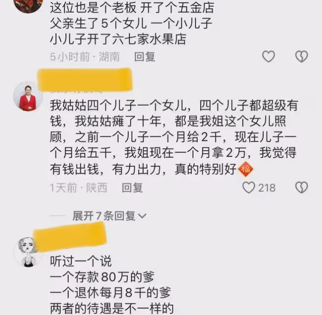 女子曬5個兄弟姐妹當老闆，每人1個月給自己1000，照顧父親嘴樂歪