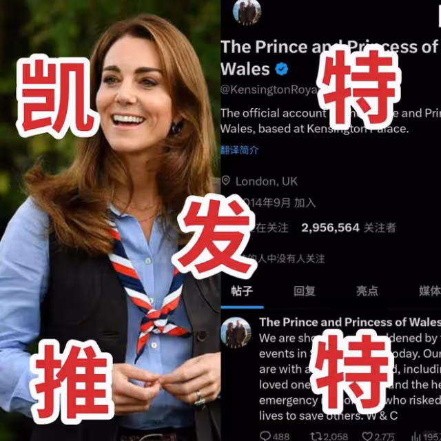 凱特為雪梨事件發聲！英媒曝威廉陪凱特醫院複查，凱特脖頸腫脹！