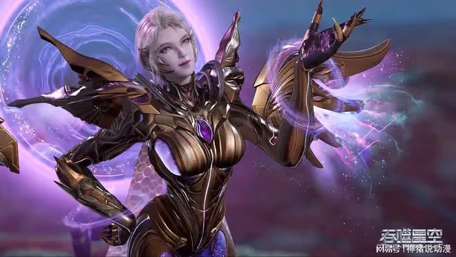 吞噬星空：九皇女殺手鐧曝光，身材火辣性感，雷神都被迷住了