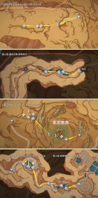 《原神》4.5悼靈花採集路線分享