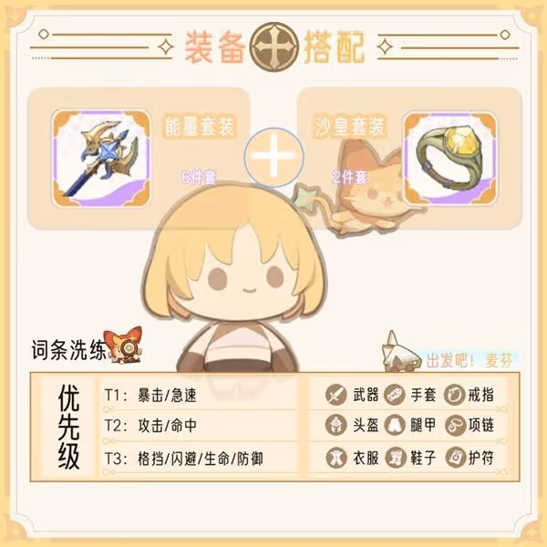 《出發吧麥芬》服事技能及裝備推薦