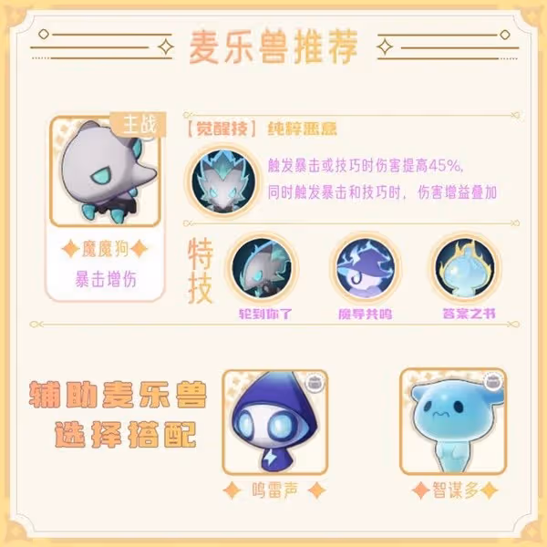 《出發吧麥芬》服事技能及裝備推薦