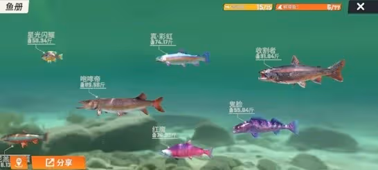 《歡樂釣魚大師》魚類全圖鑑