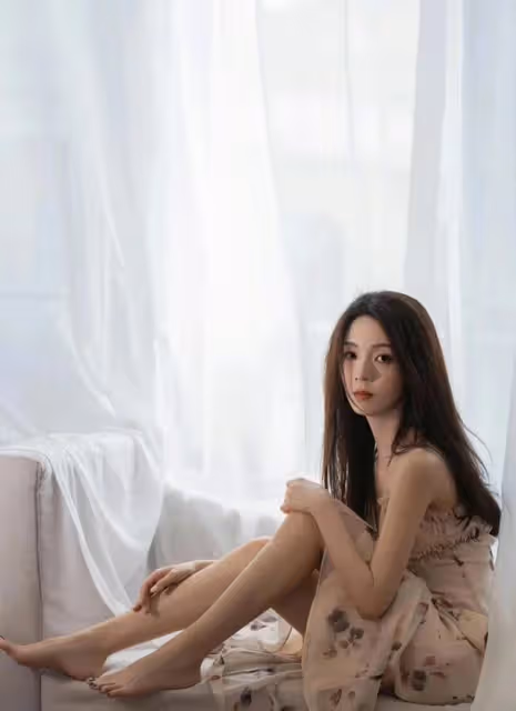氧氣美少女陳瑤光腳丫寫真曝光，清純可愛萌化人心！