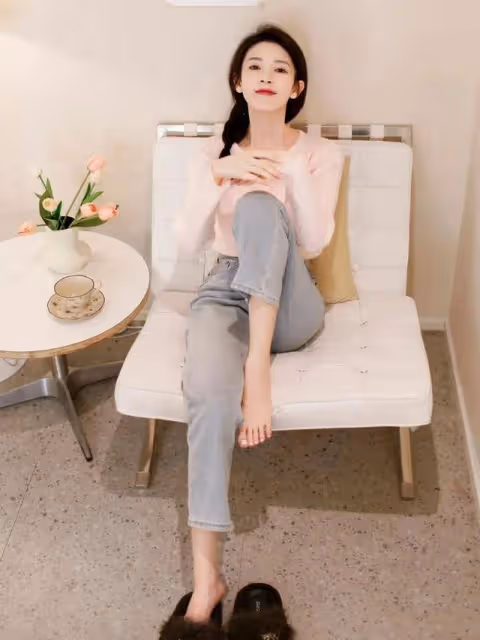 氧氣美少女陳瑤光腳丫寫真曝光，清純可愛萌化人心！