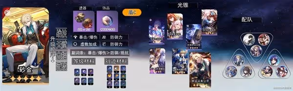 《崩壞:星穹鐵道》2.1砂金養成一圖流