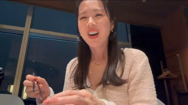 孫藝真「來台吃到小籠包」反應超萌 露彎月笑眼:我過度幸福了~