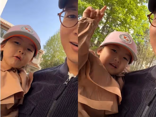 朱珠老公「忽悠」女兒去幼兒園,珠寶看到學校哭喊不去,太真實了