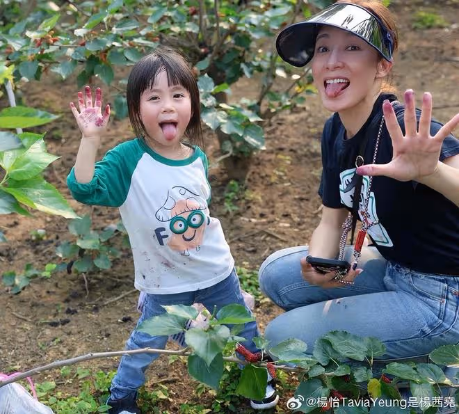 楊怡曬全家福慶女兒滿4歲,珍珠像媽媽超漂亮,弟弟似翻版羅仲謙