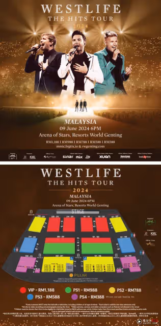 準備迎接回憶殺！Westlife 官宣609 回歸馬來西亞開唱