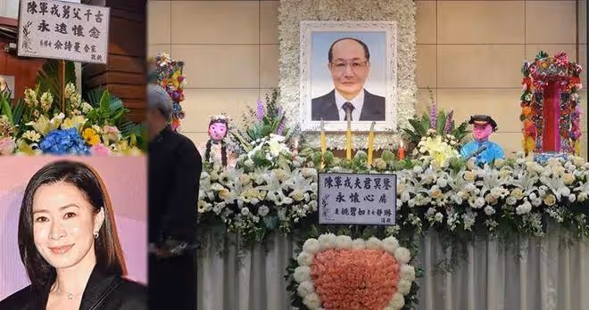 TVB演員陳狄克設靈 l 外甥女佘詩曼送花牌致哀，楊明錢嘉樂靈堂弔唁