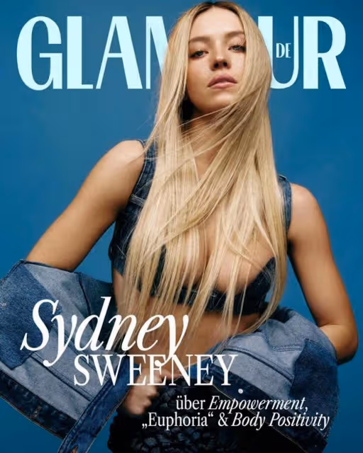 演員Sydney Sweeney時尚大片:復古夾克搭配花卉裙展現藝術感