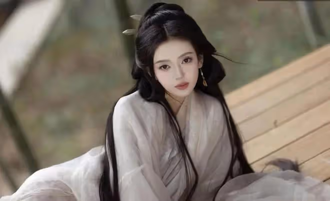 何瑞賢的漢服照，完美的詮釋了古代美女的萬千風情