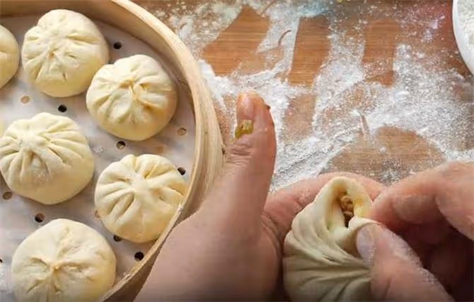 第一次用豆腐做包子,教你特殊調餡方法,真的出乎意料的好吃