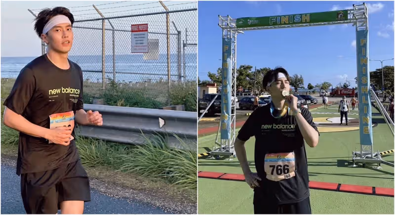 《全明星》狀元受邀關島跑馬拉松　跑到抽筋遇陌生阿伯鼓勵才完賽