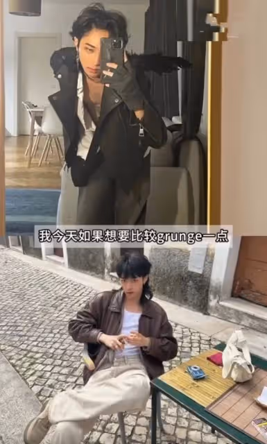 伊能靜兒子曬自拍，22歲哈利穿女裝耍酷，妝造個性粉絲猛夸好看