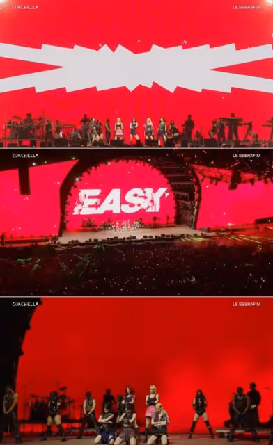 LE SSERAFIM再登科切拉「墊音音量UP、副歌不唱」！韓網嘆：回來好好練吧