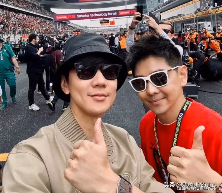 林俊傑曬F1賽場合影,49歲吳彥祖站c位好帥,林志穎吳尊也在場