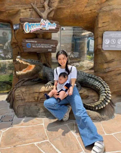 TVB女星帶5個月大兒子去樂園玩!稱擔心:什麼也記不住