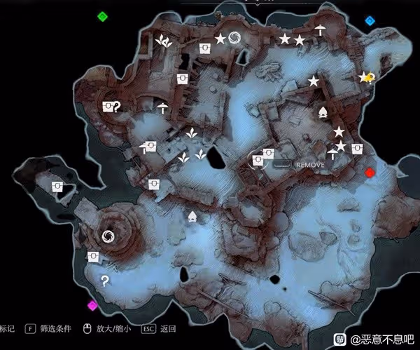 《惡意不息》地圖寶箱與資源點位標註