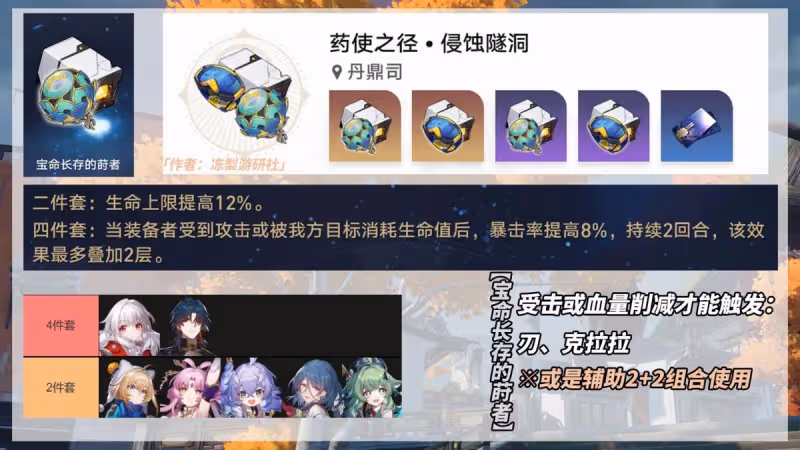 崩鐵：3倍隧洞遺器來啦！推薦這5個隧洞關卡，它們更具性價比