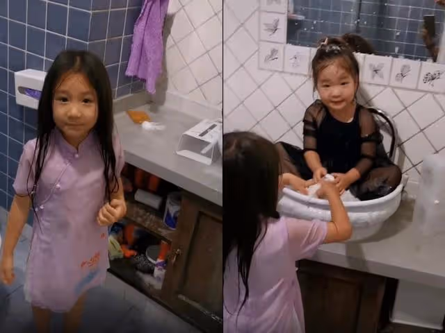 陳佩斯大孫女穿旗袍,展現中國古典美,小小年紀就初具美人胚子