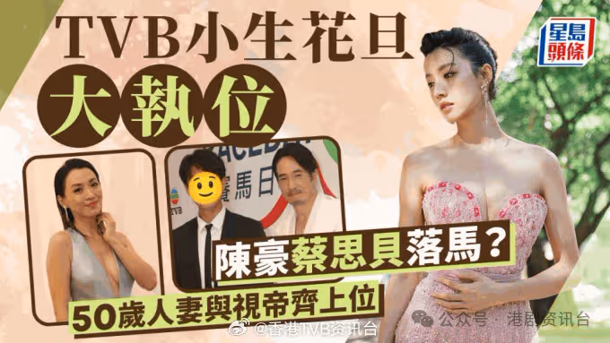 TVB花旦小生大變動！ 蔡思貝陳豪首席地位不保？