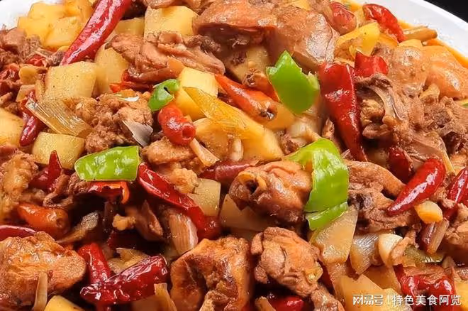 壓箱底的就家常食譜,嫩鮮微辣的大盤雞,0基礎食譜,家人都愛吃