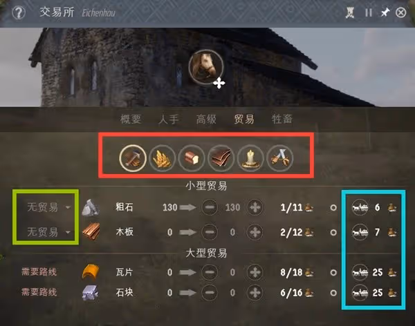 《莊園領主》貿易系統使用指南