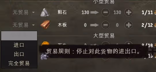 《莊園領主》貿易系統使用指南
