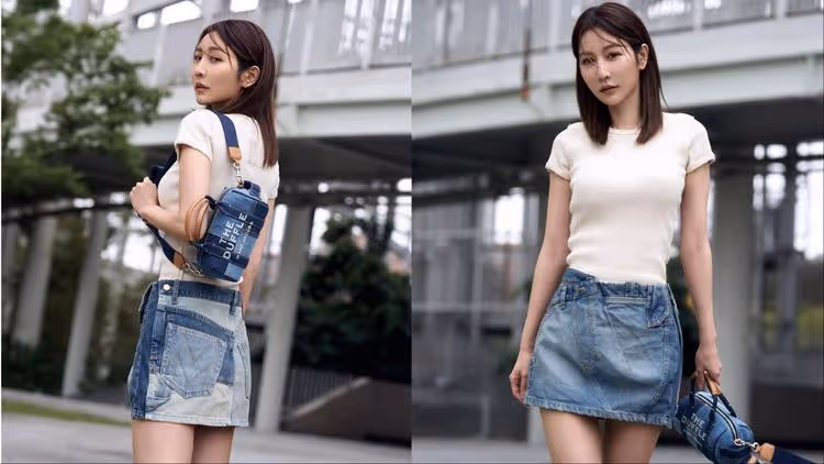 Marc Jacobs春夏拼接單寧好俏皮　曾莞婷搶先示範女神回春穿搭