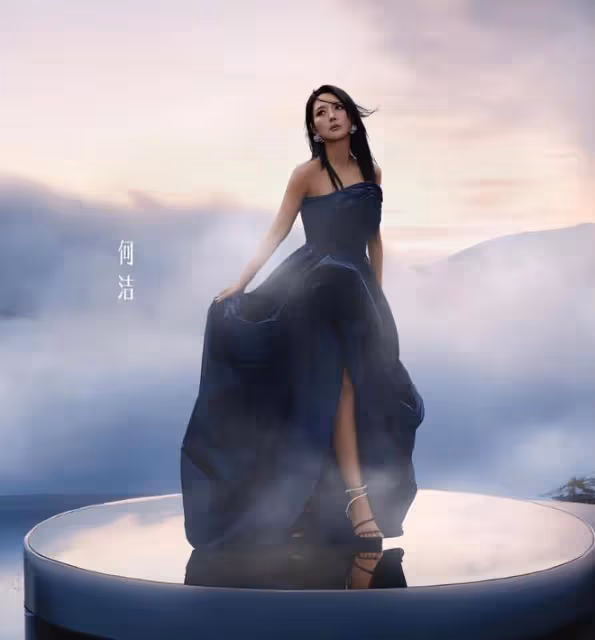 何潔曬自拍美照,穿超短裙秀細直長腿,小腹平坦零贅肉瘦出新高度