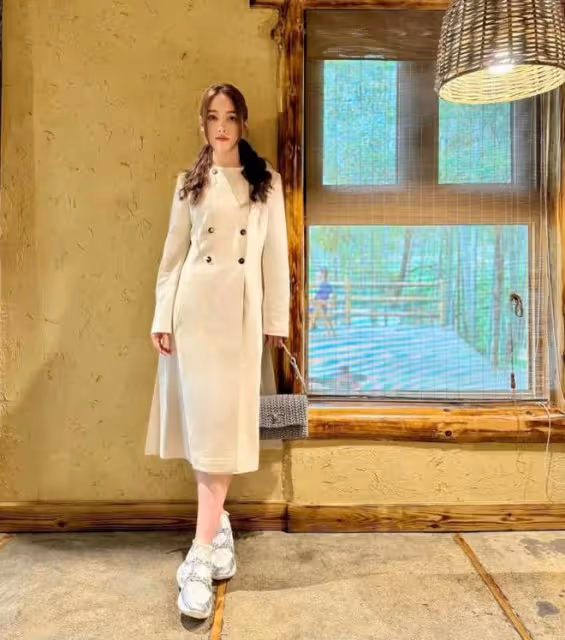 40歲郭碧婷曬近照,參加浪姐後瘦了一大圈,扎雙馬尾又嫩又少女