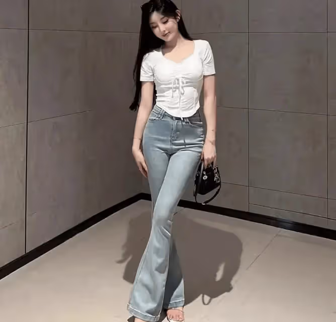 翹臀魅力盡顯！微喇牛仔褲助你秒變御姐風範，趕快行動吧！