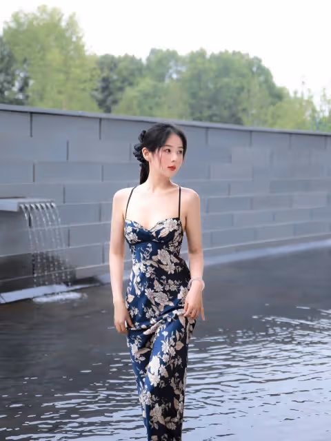夏天必備,清涼弔帶裙的魅力解析——氣氛感穿搭藝術
