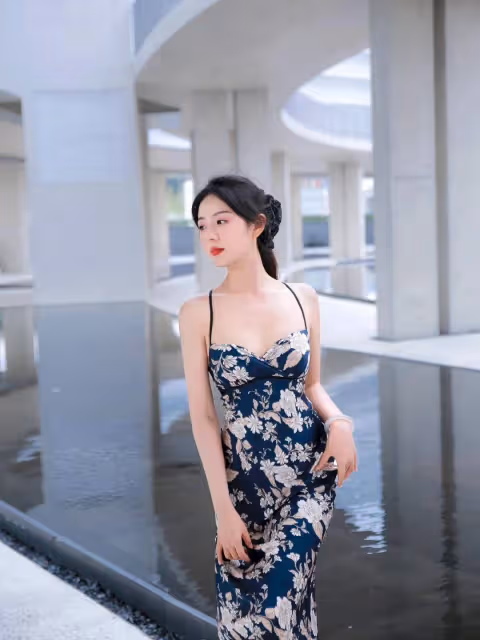 夏天必備,清涼弔帶裙的魅力解析——氣氛感穿搭藝術