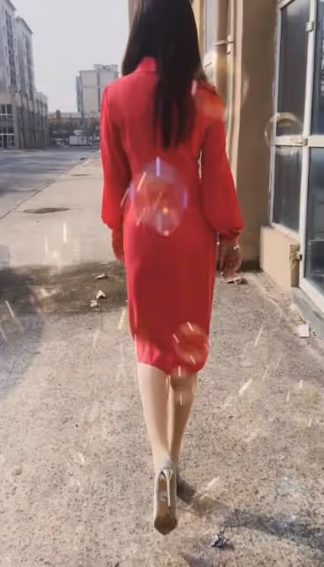 寒冷街頭,30歲女子穿裙大秀身材,坦白脫單感言:女人就應該好看