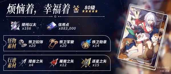 《崩壞：星穹鐵道》托帕突破素材一覽