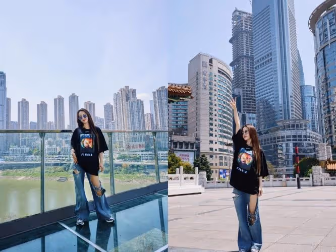 蔡依林時尚破牛仔褲辣到「怪美的」　網友譏諷：笑死，賺那麼多錢還穿破爛褲子