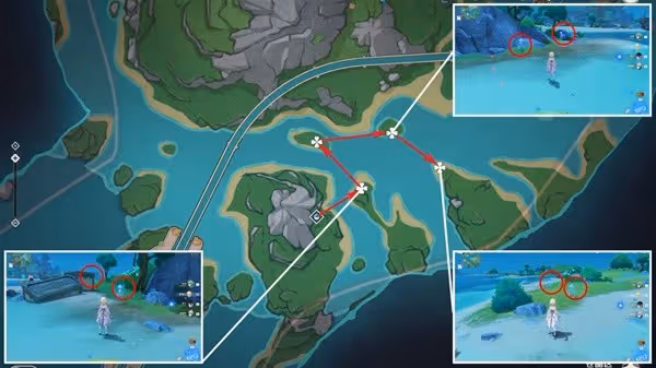 《原神》海露花快速採集線路分享