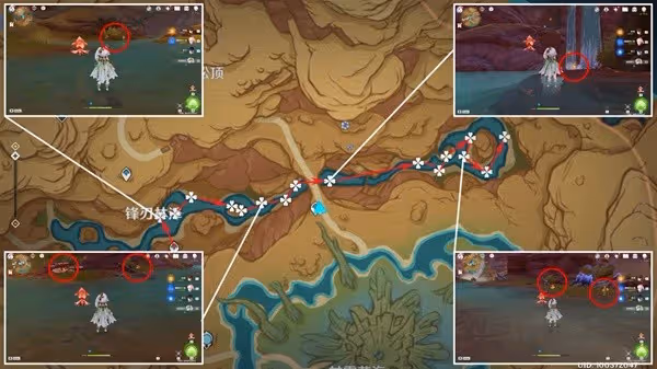 《原神》悼靈花快速採集線路分享